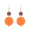 1 Pair Sweet Flower Polymer Clay Autumn Drop Earrings