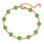 Retro Devil's Eye Colorful Copper Bracelet Fashion Statement