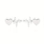 Simple Heart-shape Electrocardiogram Alloy Earrings Wholesale