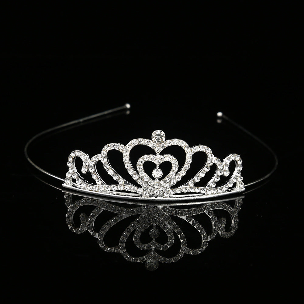 Princess Rhinestone Crown Alloy Headband for Children