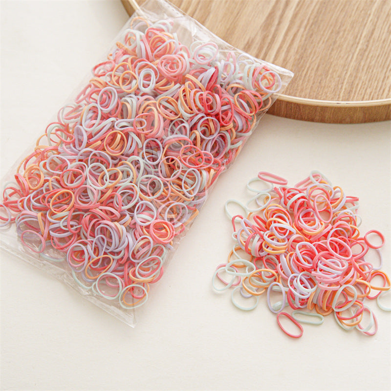 Simple Style Elastic Hair Bands for Girls - Colorful and Gentle on Hair