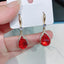 Wholesale Jewelry 1 Pair Luxurious Water Droplets Alloy Rhinestones Drop Earrings
