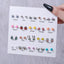 1 Set Cute Colorful Flower Resin Ear Studs - 20 Pairs Earrings Set