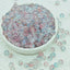 50 PCS 6mm Premium Transparent Frosted Glass Round Beads for DIY Jewelry Making