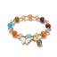 Cartoon Rhombus Butterfly Crystal Beaded Bracelet for Women and Kids