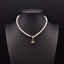 Original Design Heart Shape Freshwater Pearl 18k Gold Plated Pendant Necklace