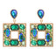 1 Pair Geometric Alloy Inlay Glass Stone Women's Drop Earrings