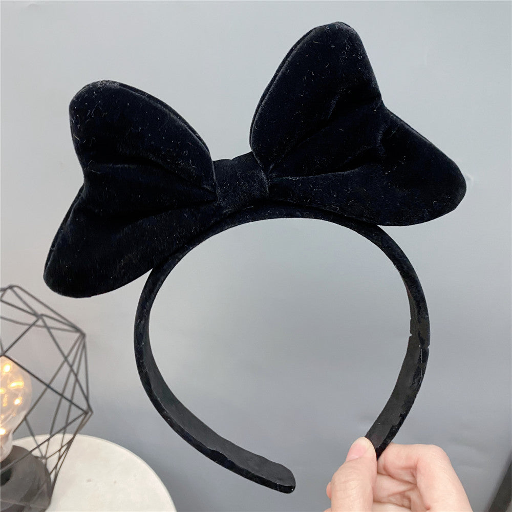 Red Big Bow Headband - Sweet Korean Style Hair Accessory