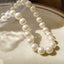 Elegant Streetwear Vintage Crystal Imitation Pearl Necklace