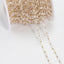 Elegant Geometric Copper Plated Jewelry with Crystal Bead Tassel Chain for DIY Accessories