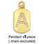 Hip-hop Retro 26 Letters Pendant Chain