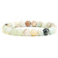 Simple Natural Stone Beaded Bracelet with 8mm Gemstones