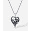 Hip-Hop Vintage Human Heart Stainless Steel Pendant Necklace for Men