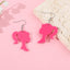 Acrylic Barbie Letter Drop Earrings for Women