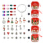 Fashion Cartoon Alloy Plated Girl's Bracelet Set with Christmas Countdown DIY Bead Kit