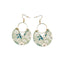 Bohemian Colorful Round Alloy Drop Earrings for Women