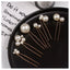 Women's Elegant Tassel Alloy Hair Band with Pearl Flower Hairpin