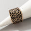 Retro Bohemian Leaf Feather Mesh Ring for Women