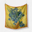 Van Gogh Sunflower Twill Silk Square Scarf