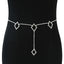 Simple Heart Shape Rhinestone Alloy Women's Chain Belt