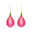 IG Style Enamel Tulip Flower Drop Earrings