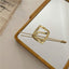 Minimalist Geometric Metal Hairpin - Solid Color Alloy Plating