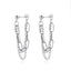 Fashion  Tassel Double-layer Chain Earrings