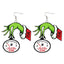 Cartoon Character Grinch Christmas Acrylic Drop Earrings