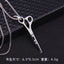 Hip-Hop Geometric Trident Blade Pendant Necklace for Men