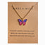 Bohemian Fashion Butterfly Pendant Alloy Necklace Set