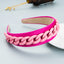 Pastoral Style Wide Color Chain Hairband