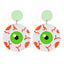 Halloween Acrylic Spider Ghost Pumpkin Cat Earrings