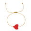 Sweet Bohemian Heart Shape Friendship Rope Bracelets