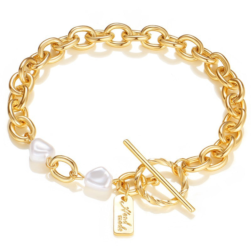 Retro Cross Alloy Bracelet - Creative Personality European American Ins Women's Hand Jewelry MS687