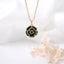 Copper Gold-Plated Rose Flower Pendant Necklace for Women