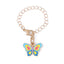 Alloy Butterfly Charm with Lobster Clasp for Bags and Accessories