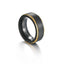 Simple Black Gold Tungsten Steel Ring