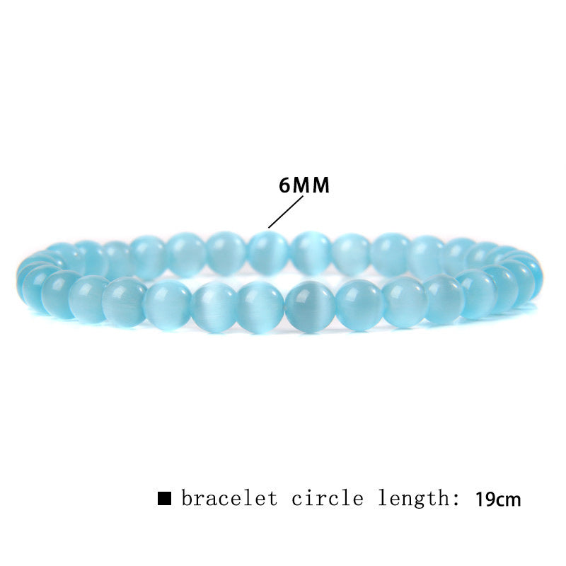 Fashion Natural Stone Crystal Agate Beaded Bracelet for Women