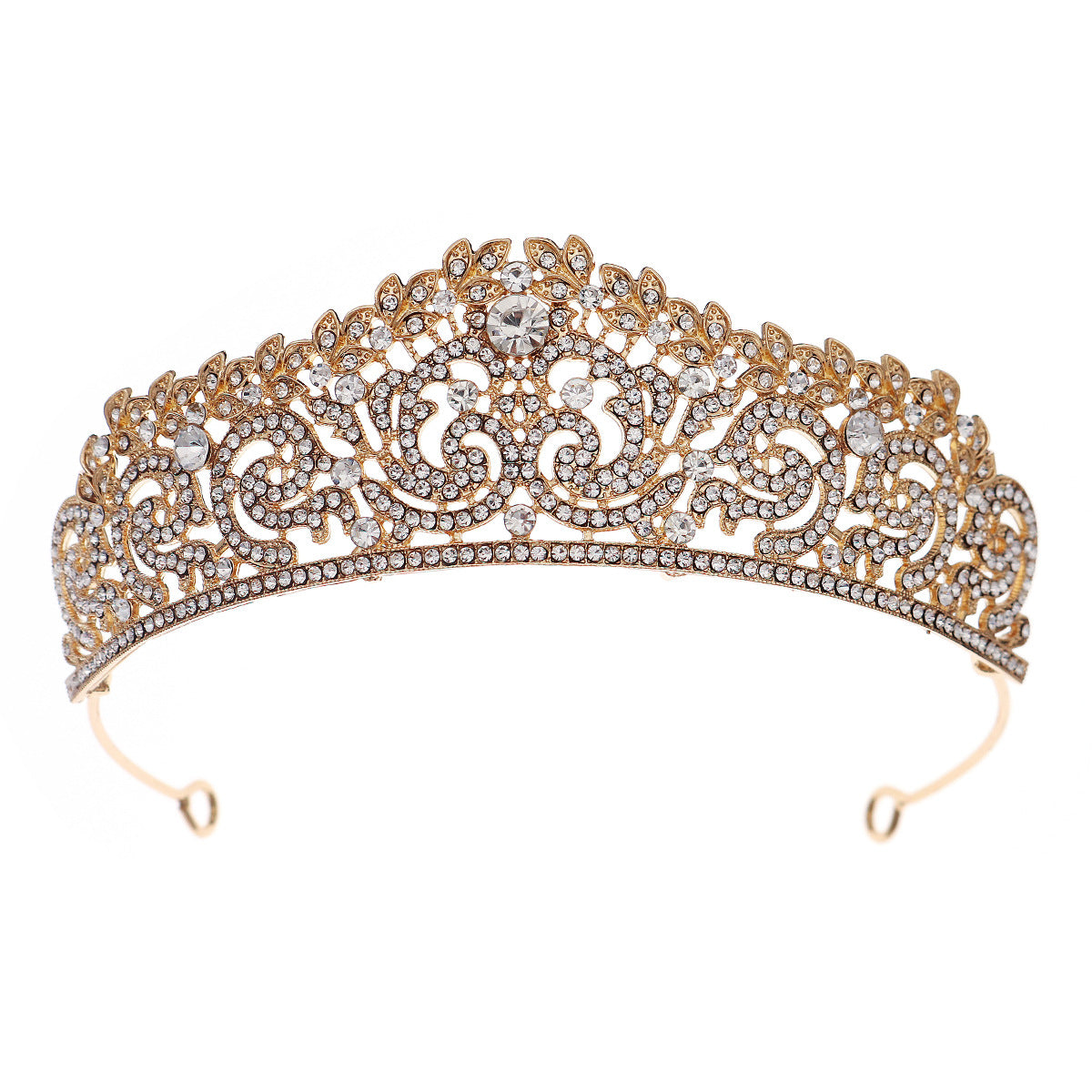 Elegant Rhinestone Alloy Bridal Tiara for Weddings