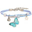 Ethnic Alloy Plated Butterfly Couple Bracelets for Women