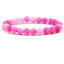 Retro Round Beaded Natural Stone Matte Finish Unisex Bracelet Set