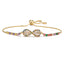 Fashion Hand Of Fatima Copper Gold Plated Zircon Bracelets