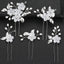 Floral Alloy Hairpin Set - U-Shaped Bridal Wedding Tiara Headwear