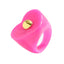 Colorful Resin Heart Diamond Ring - Simple Style Jewelry