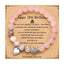 Ethnic Geometric Stone & Pink Zebra Beaded Friendship Bracelet