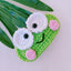 Handmade Wool Knitted Frog Hair Clip - 3D Cartoon Animal Design BB Side Clip Headwear