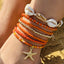 Bohemian Geometric Starfish Shell Beaded Knitting Women's Bracelet Set