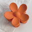 Sweet Matte Flower Resin Hair Claw Clip for Women