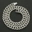 Men's Rhinestone Bracelet and Cuban Chain Necklace Set - Hip Hop Style Accessories