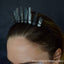 Ethnic Crystal Crown Handmade Hair Band with Natural Pink Quartz